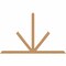 Ekena Millwork Saratoga Timber Gable Bracket, Western Red Cedar, 84"W x 53"H x 1 1/2"D x 3 1/2"F, 15/12 Pitch GBW084X53X0204SAR00SWR - alternate 1